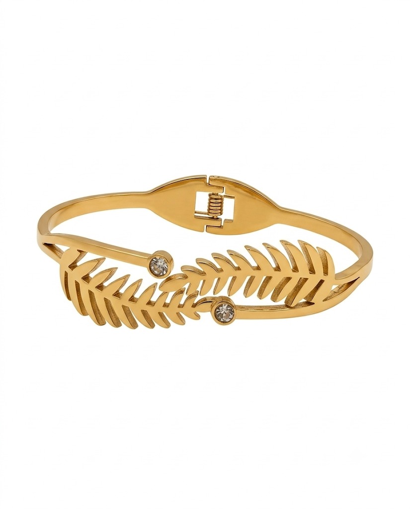 Leaf Bypass Bangle